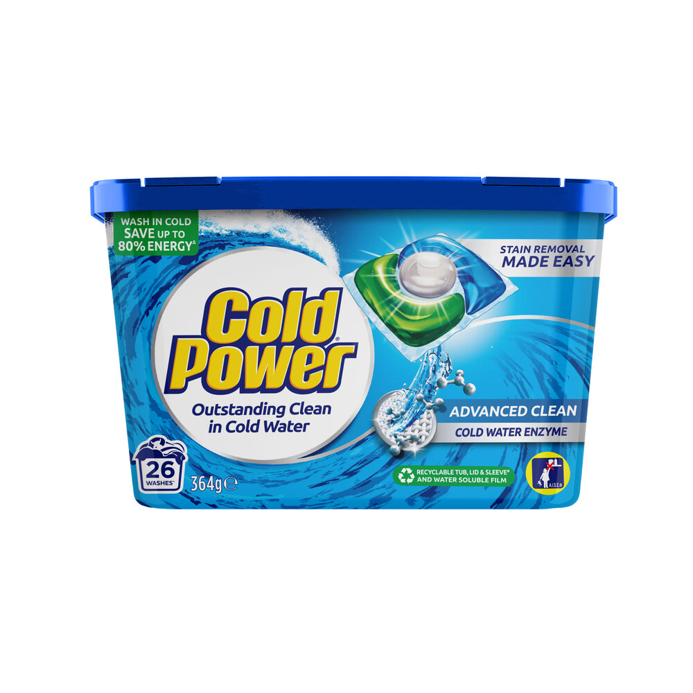 Buy Cold Power Laundry Capsules Advanced Clean Regular 26 pack Coles