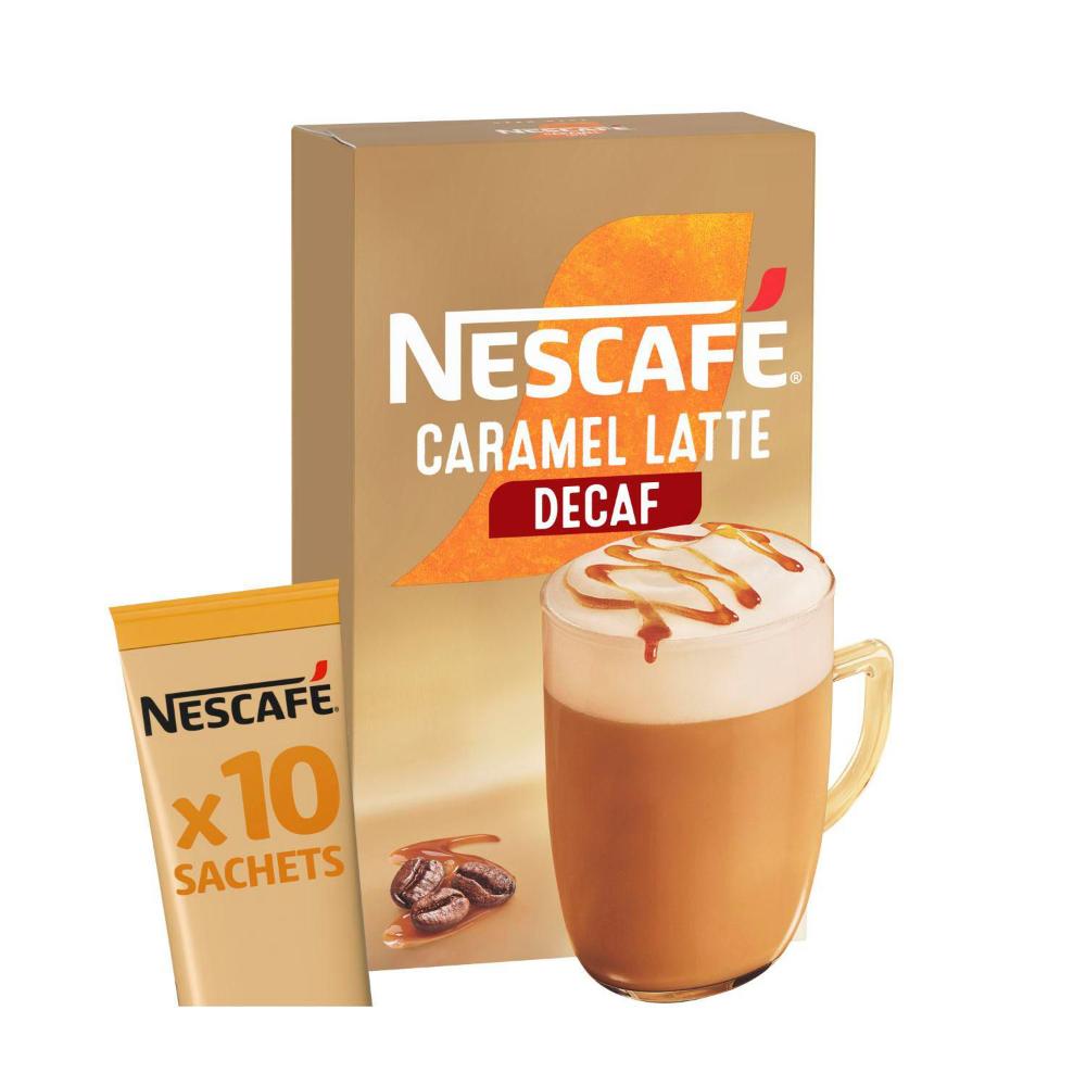 Buy Nescafe Caramel Latte Decaf 10 pack Coles