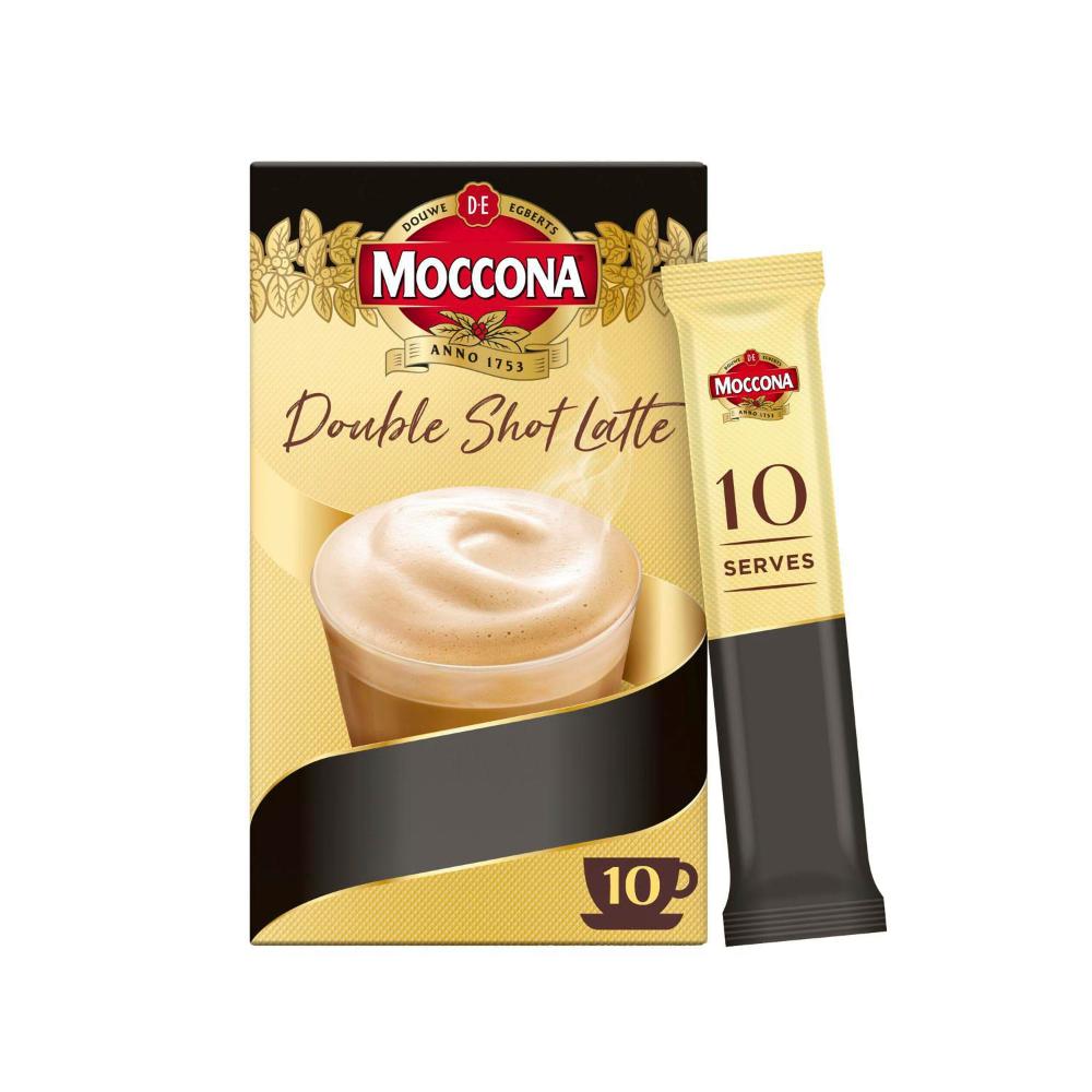 Buy Moccona Double Shot Latte Sachets 10 pack Coles