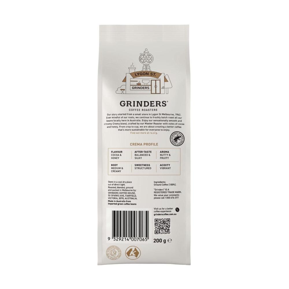 Grinders Crema Ground Coffee | 200g