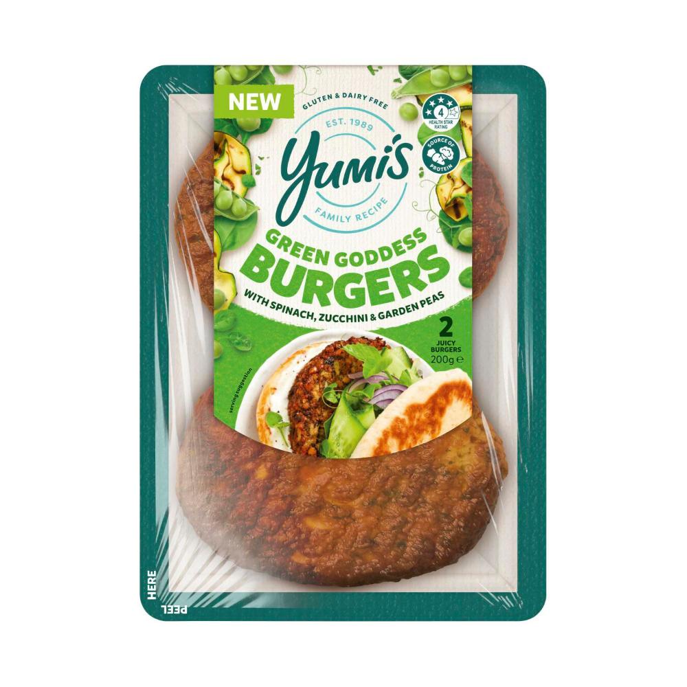 Buy Yumis Veggie Burgers Green Goddness 200g Coles