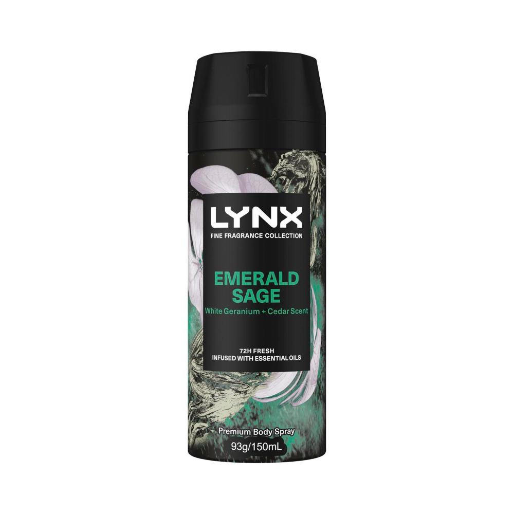 Buy Lynx Aerosol Deodorant Emerald Sage 150mL Coles