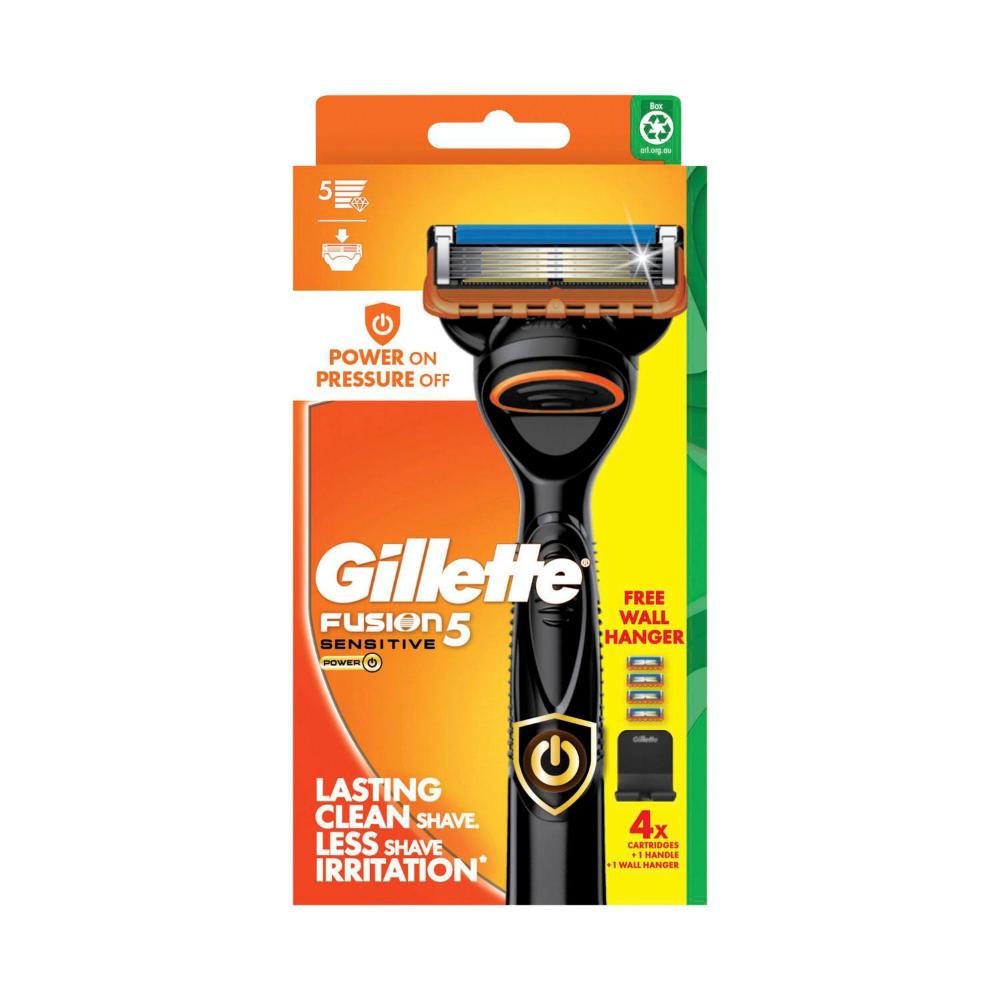 Buy Gillette Fusion Power Razor Kit With 4 Blades 1 each Coles