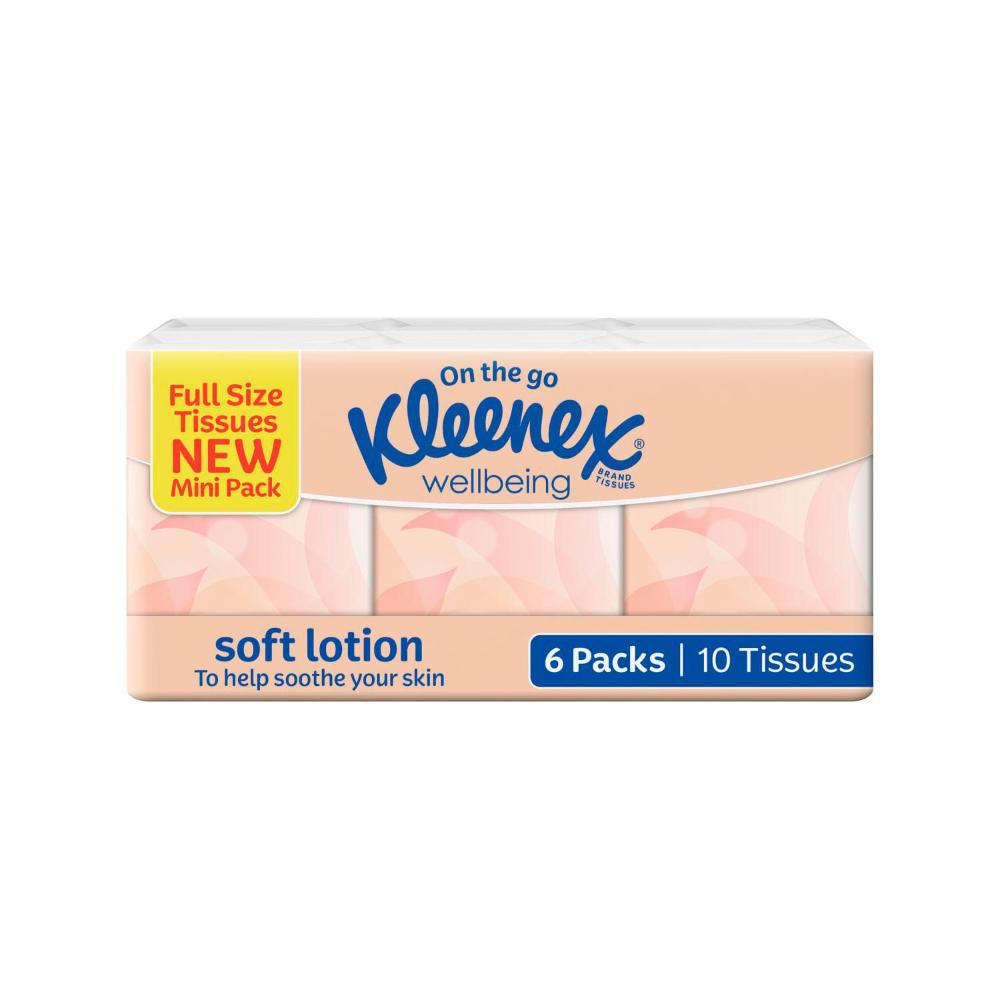 Buy Kleenex Facial Tissue Soft Lotion 6X10 Pack 60 pack Coles