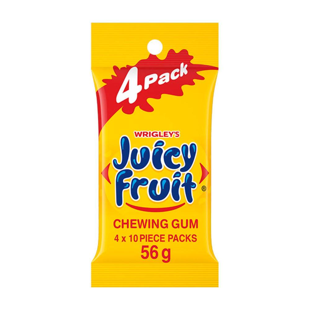 Buy Wrigley's Juicy Fruit Chewing Gum 4x14g 56g | Coles