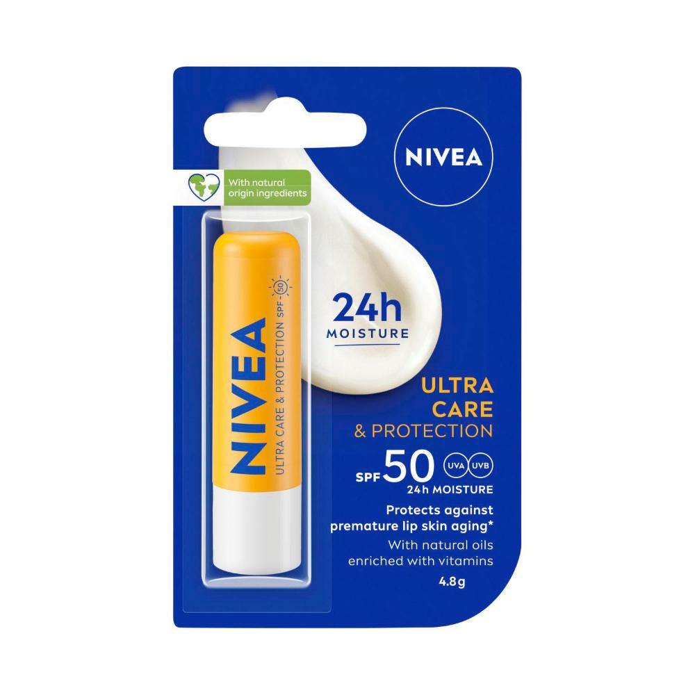 Nivea Lip Balm Ultra Care Sun Protect SPF 50+ | 4.8g