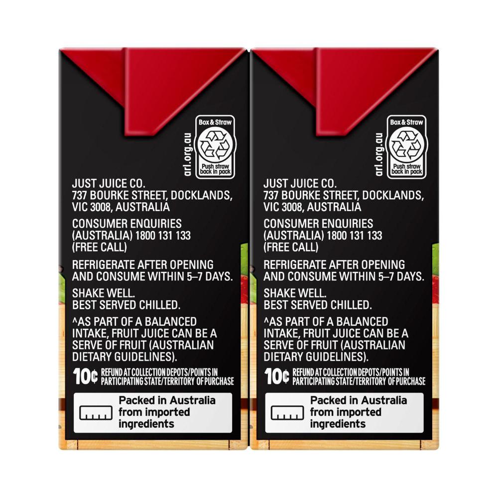 Buy Just Juice Apple Juice Multipack 200ml pack Coles
