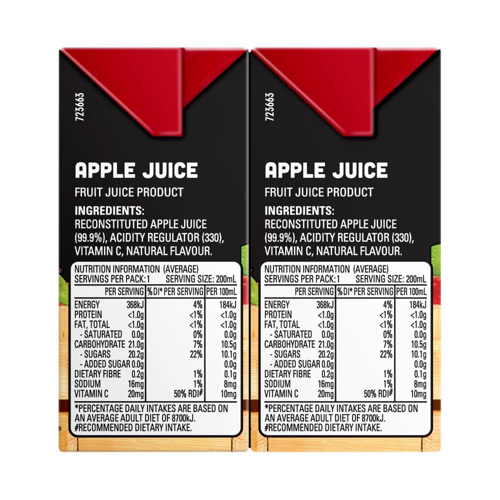 Buy Just Juice Apple Juice Multipack 200ml pack Coles