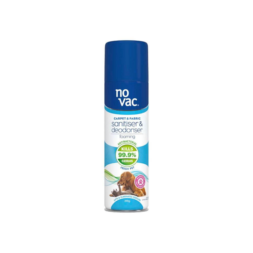 Buy No Vac Pet Foam Carpet Sanitiser & Deodoriser 290g Coles