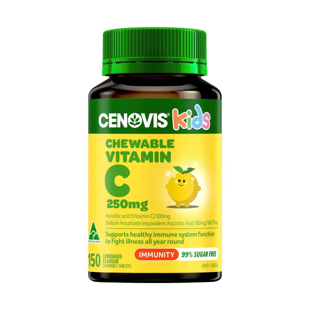 Buy Cenovis Kids Chewable Vitamin C 250mg Lemonade 150 pack Coles