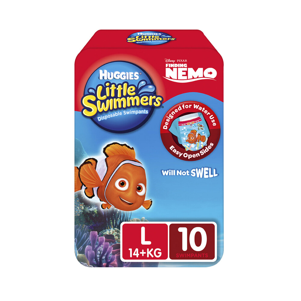 Huggies Little Swimmers Swim Nappies Large (14+kg) | 10 pack