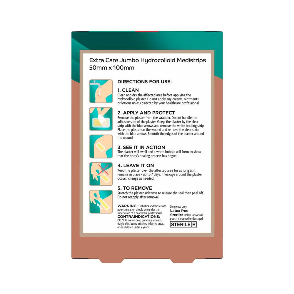 Coles Extra Care Hydrocolloid Medistrips Jumbo | 3 pack