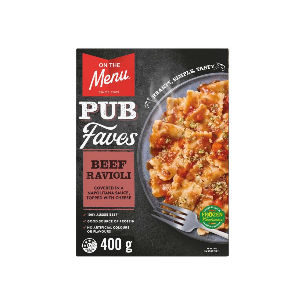 Buy On The Menu Beef Ravioli 400g | Coles