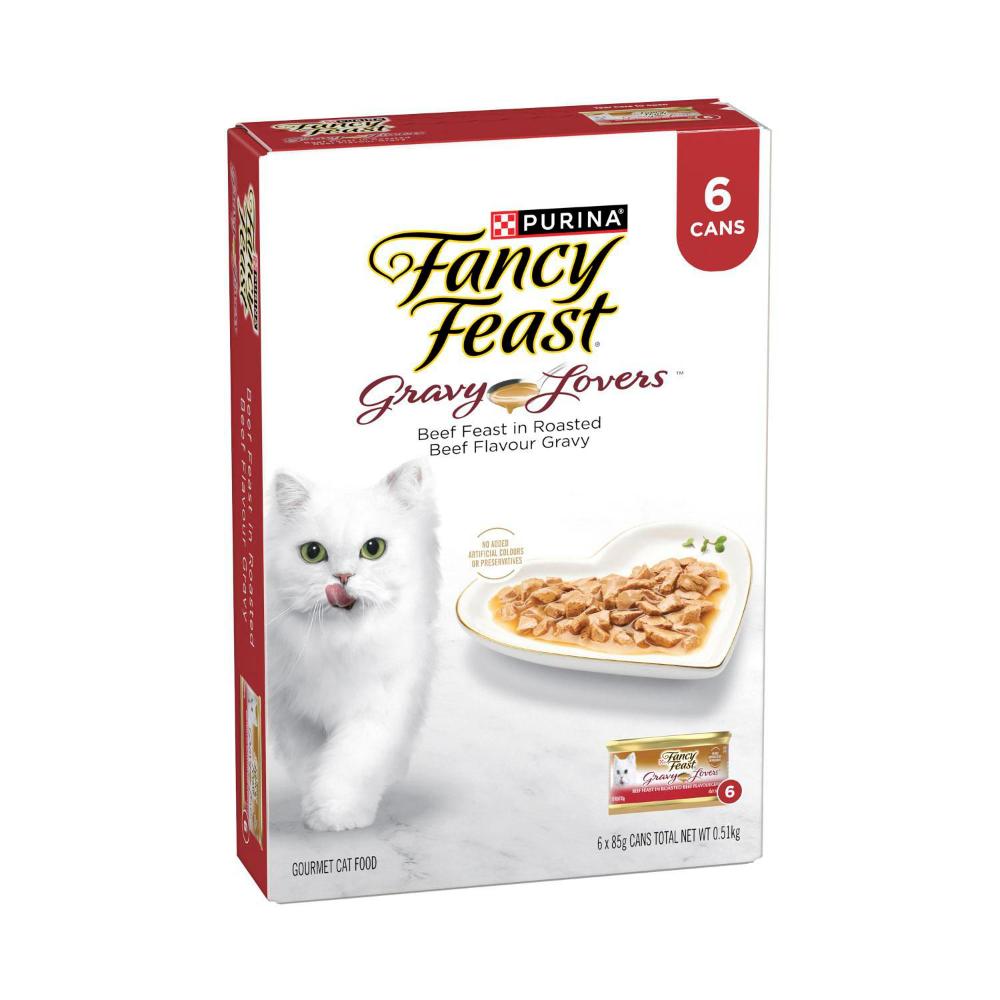 Feast Cat Fancy Feast Classic Beef FANCY FEAST Beef Feast Classic Pate Senior 7+ Canned Cat Food, 3-oz Can,  Case Of 24