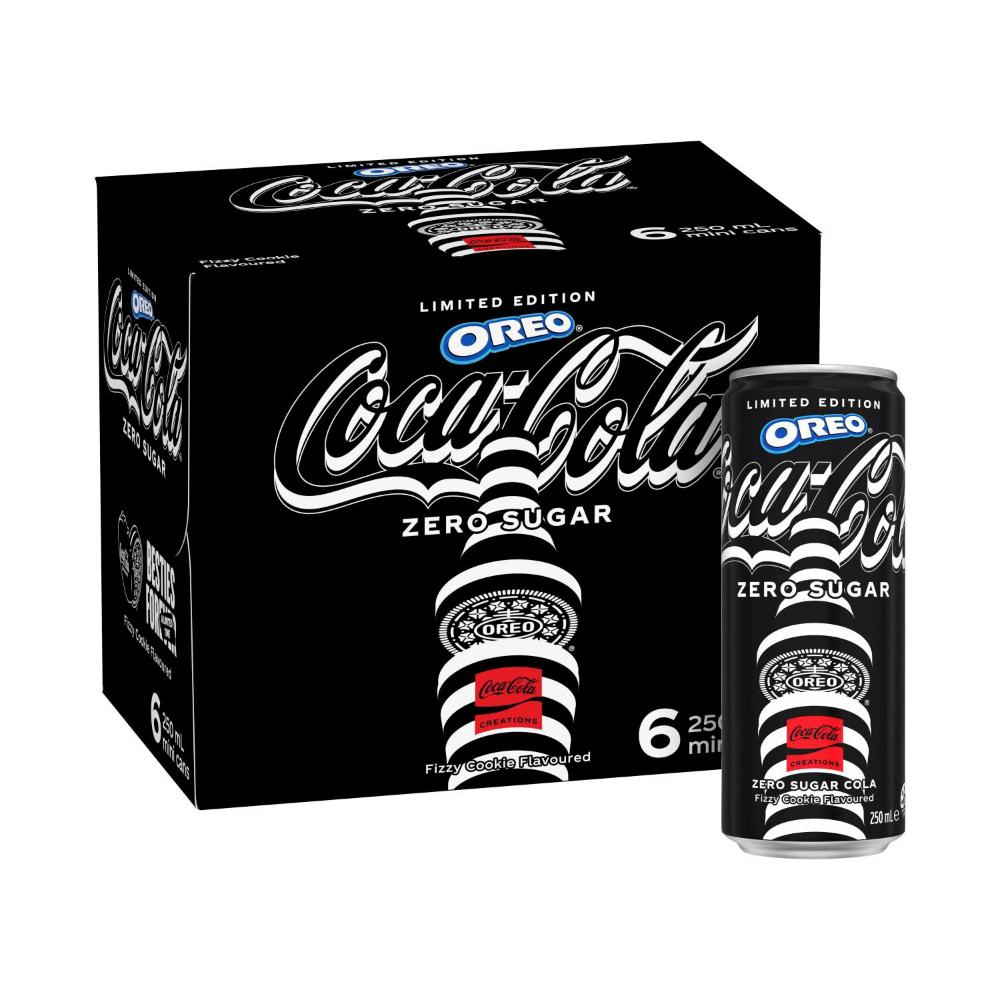 Buy CocaCola Oreo Zero Sugar Soft Drink 6x250mL 6 pack Coles