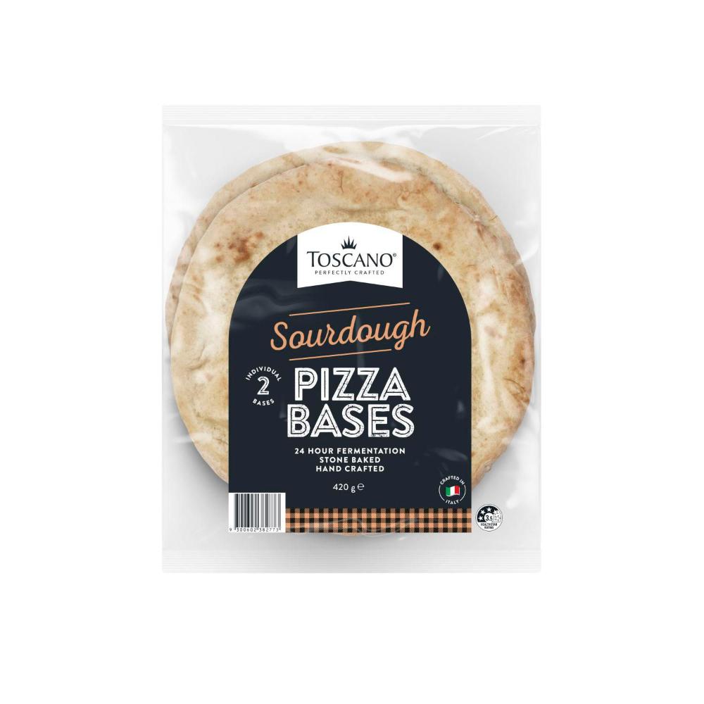 Buy Toscano Sourdough Pizza Base Twin Pack 420g | Coles