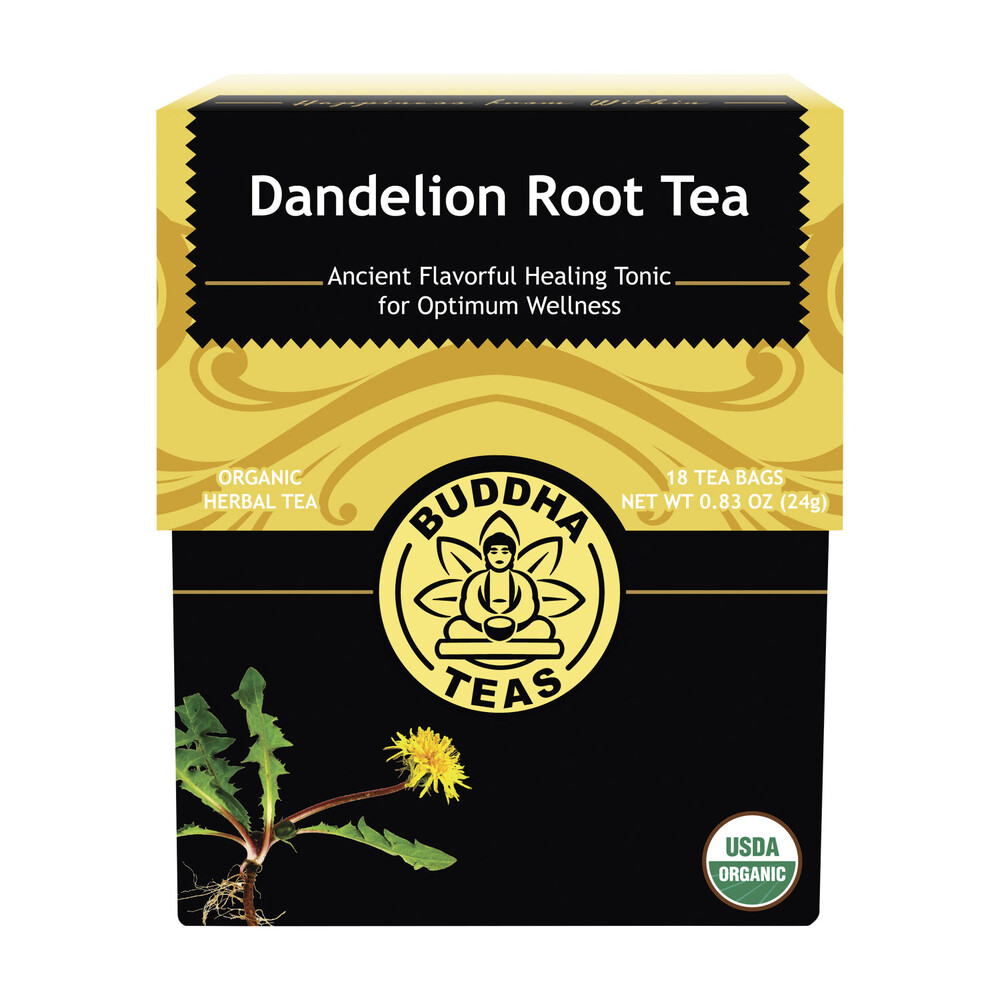 Buy Buddha Teas Organic Herbal Tea Bags Dandelion Root Tea 18 Pack | Coles