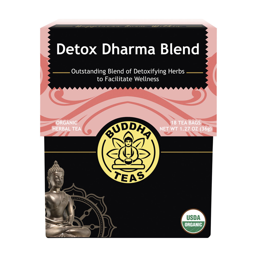 Buy Buddha Teas Organic Herbal Tea Bags Detox Dharma Blend 18 pack | Coles