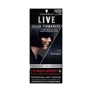Schwarzkopf Live Salon Blue Black Hair Colour Coles Online