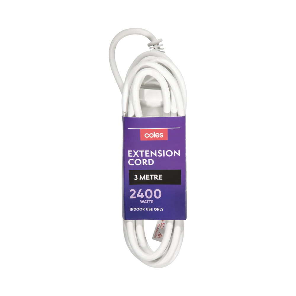 Buy Coles Lead Extension 3m 1 pack Coles