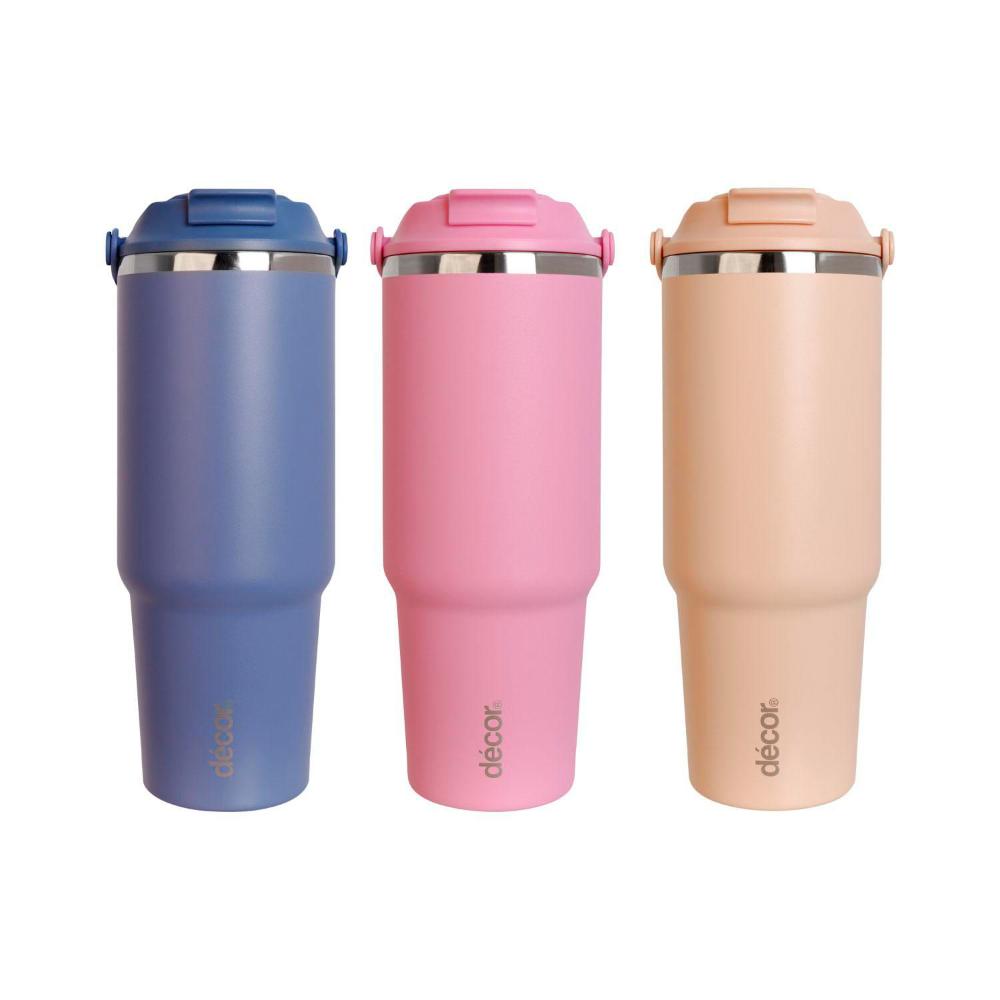 Buy Decor Double Wall 2 In 1 Travel Tumbler 900mL | Coles