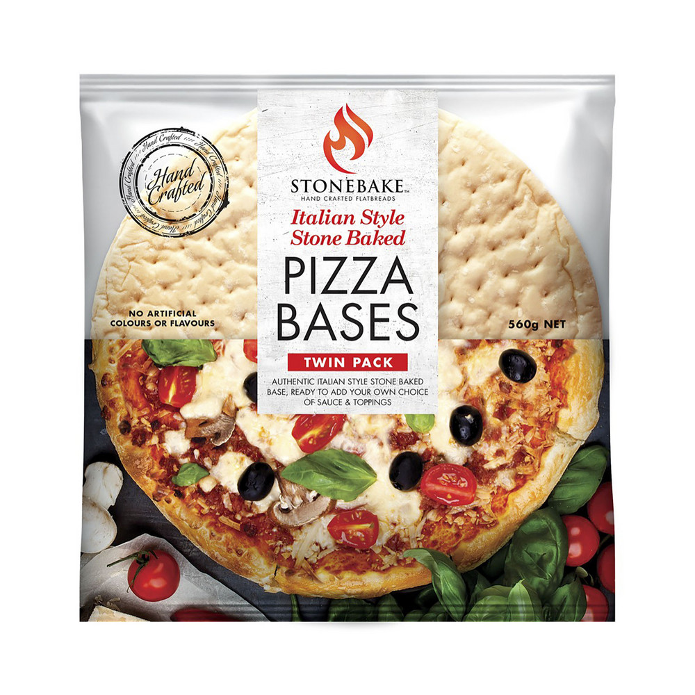 Buy Stone Baked Pizza Bases Twin pack 560g Coles