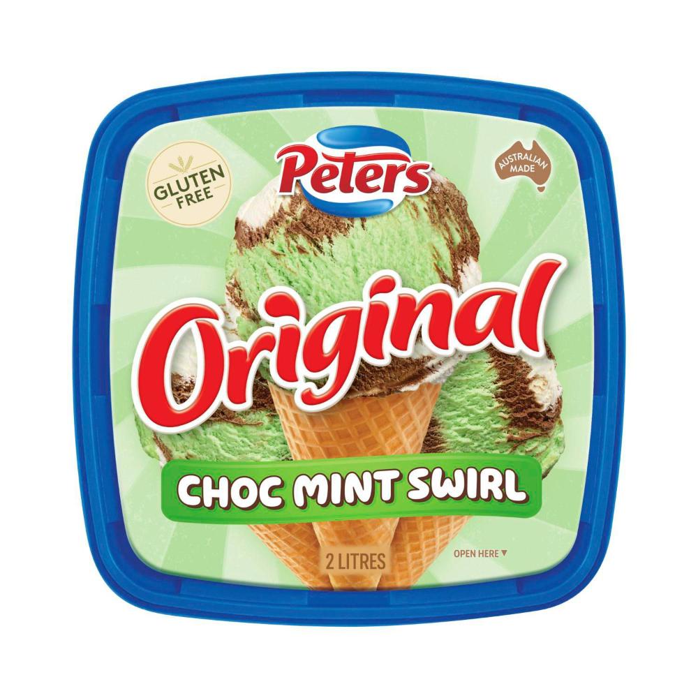 Buy Peters Original Choc Mint Swirl 2L | Coles