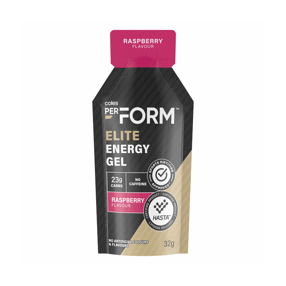 Buy Coles Perform Elite Energy Gel Raspberry 32g | Coles