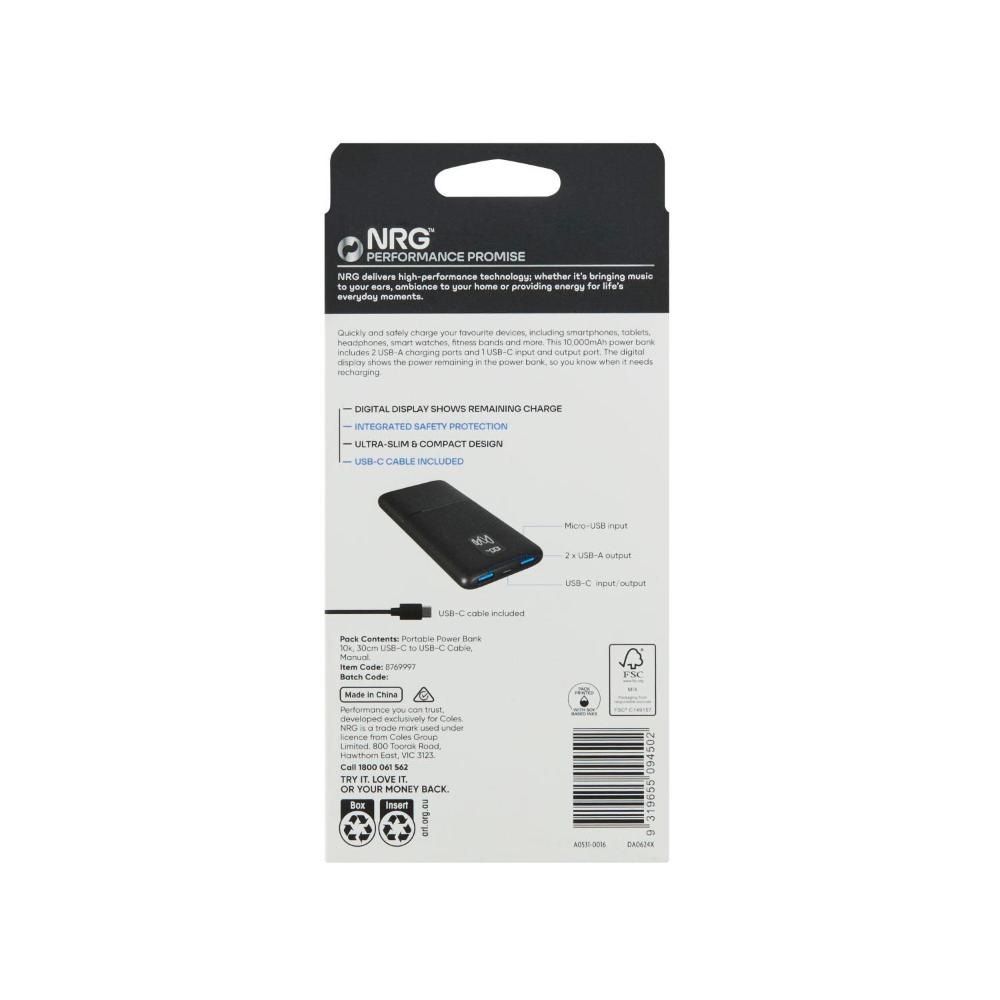 coles portable charger