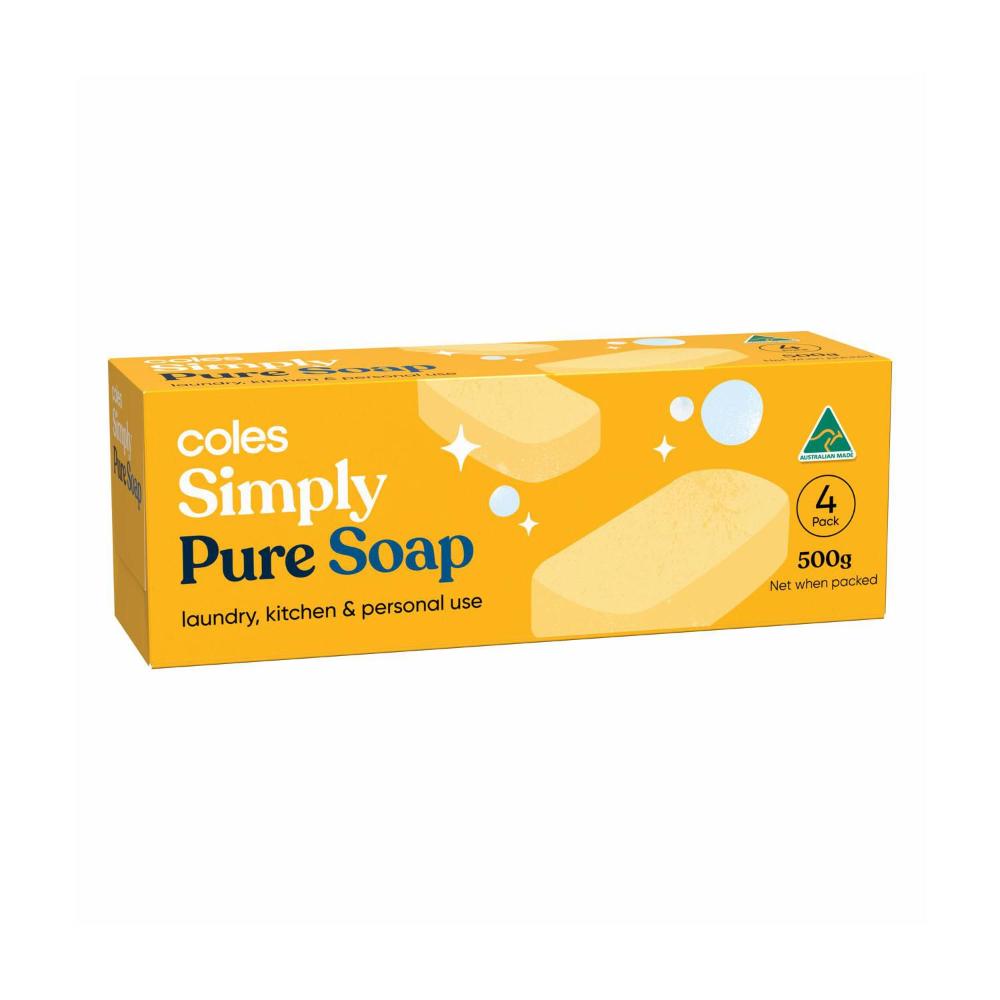 Buy Coles Simply Laundry Soap 4 pack Coles