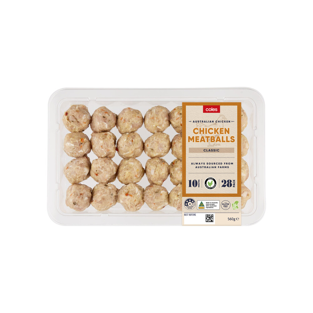 Coles Chicken Meatballs | 560g