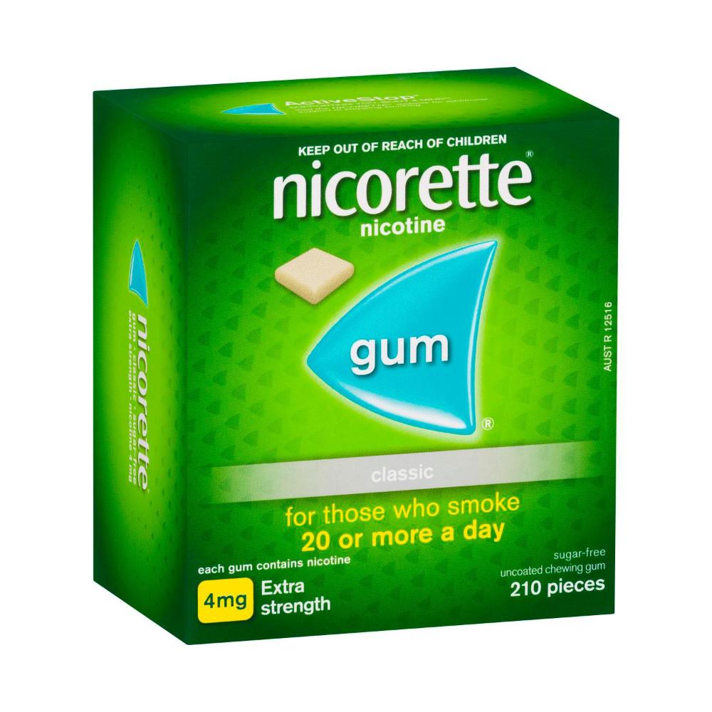 Nicorette Quit Smoking Nicotine Gum Classic 4mg | 210 Pack