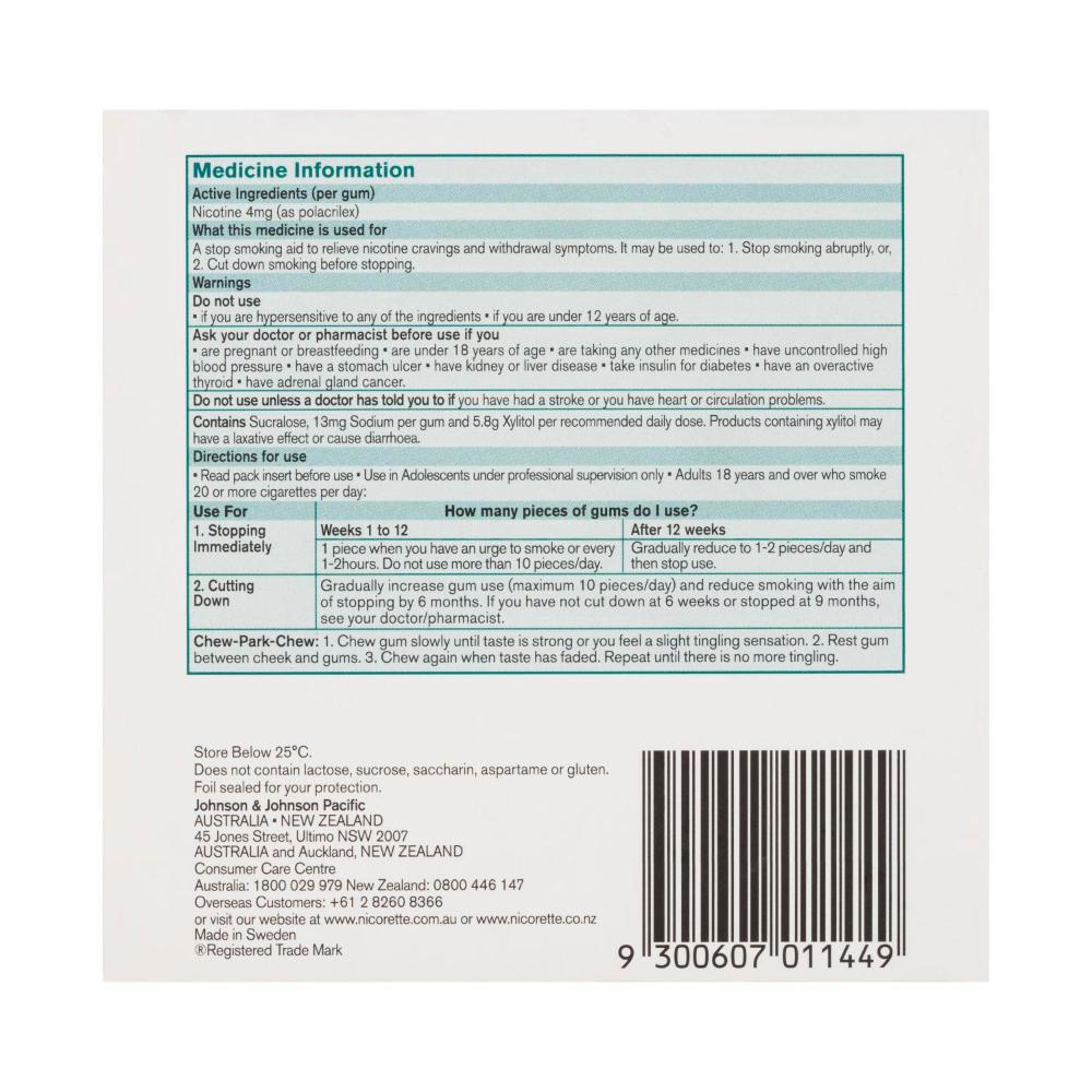 Nicorette Fresh Fruit 4mg | 210 Pack