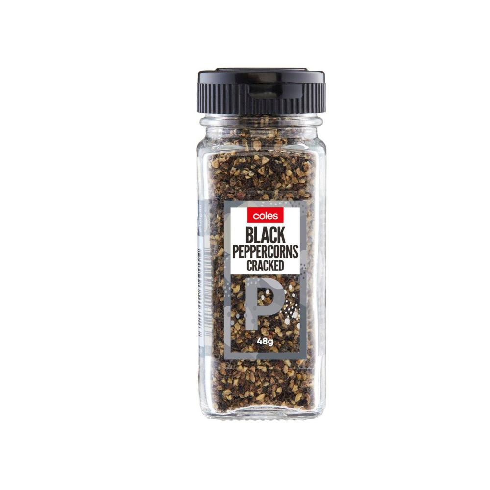Buy Coles Cracked Black Peppercorns 48g Coles