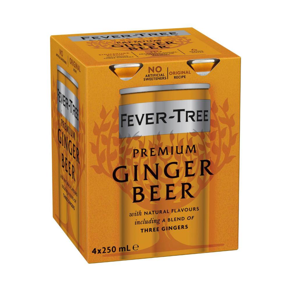 Fever-Tree Premium Ginger Beer 4x250ml | 1L