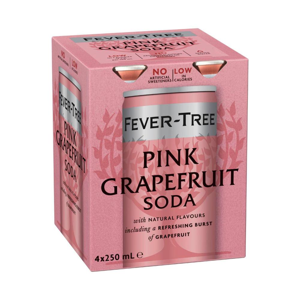 Fever-Tree Pink Grapefruit Soda 4x250ml | 1L