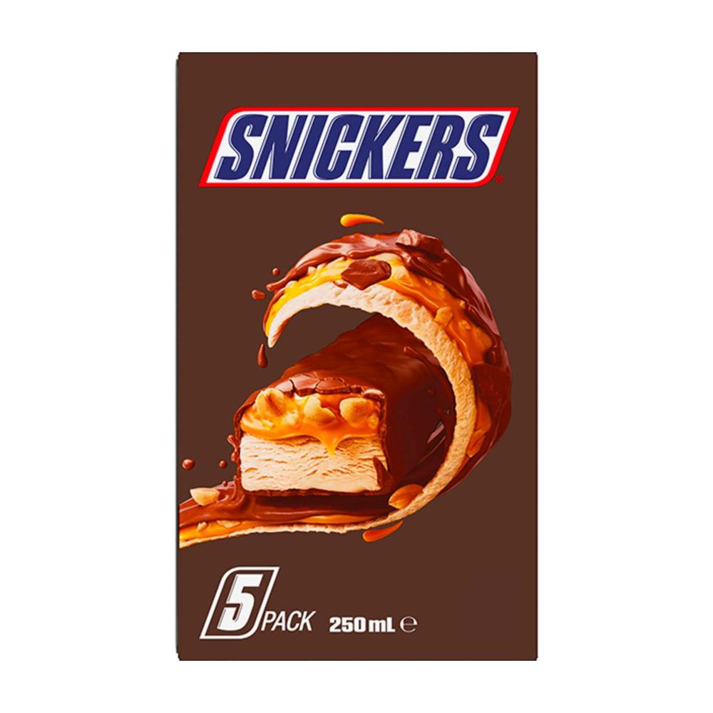Buy Snickers Creamy Ice Bar Pack 250ML Coles