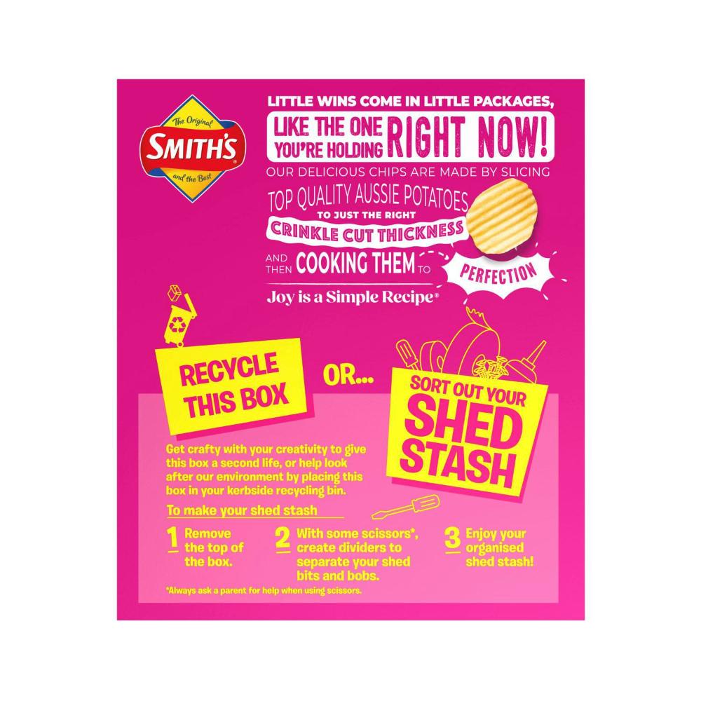 Smith's Salt & Vinegar Multipack Potato Chips | 8 Pack