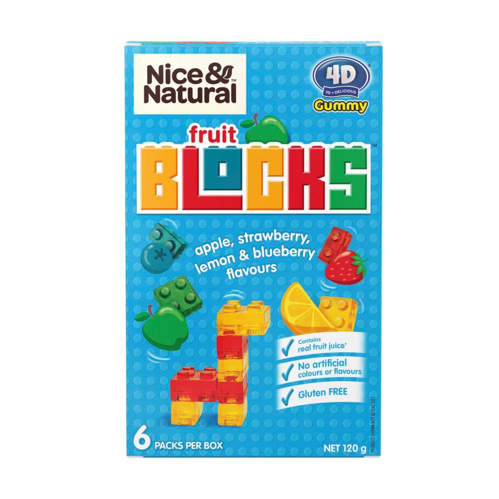 Buy Nice & Natural Fruit Blocks Multipack Lunch Box School Snacks ...