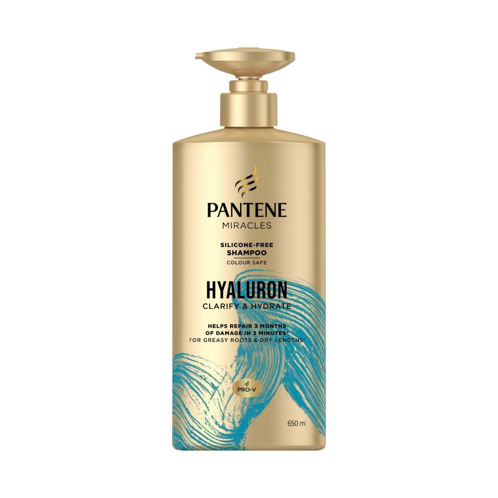 Pantene Miracles Hyaluron Clarify & Hydrate Silicone Free Shampoo | 650mL