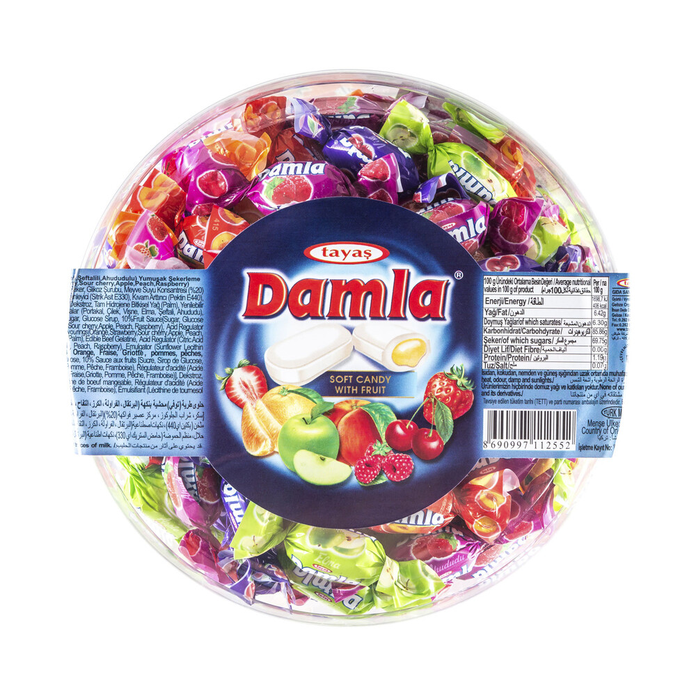 Damla Assorted Soft Fruit Lollies | 1kg