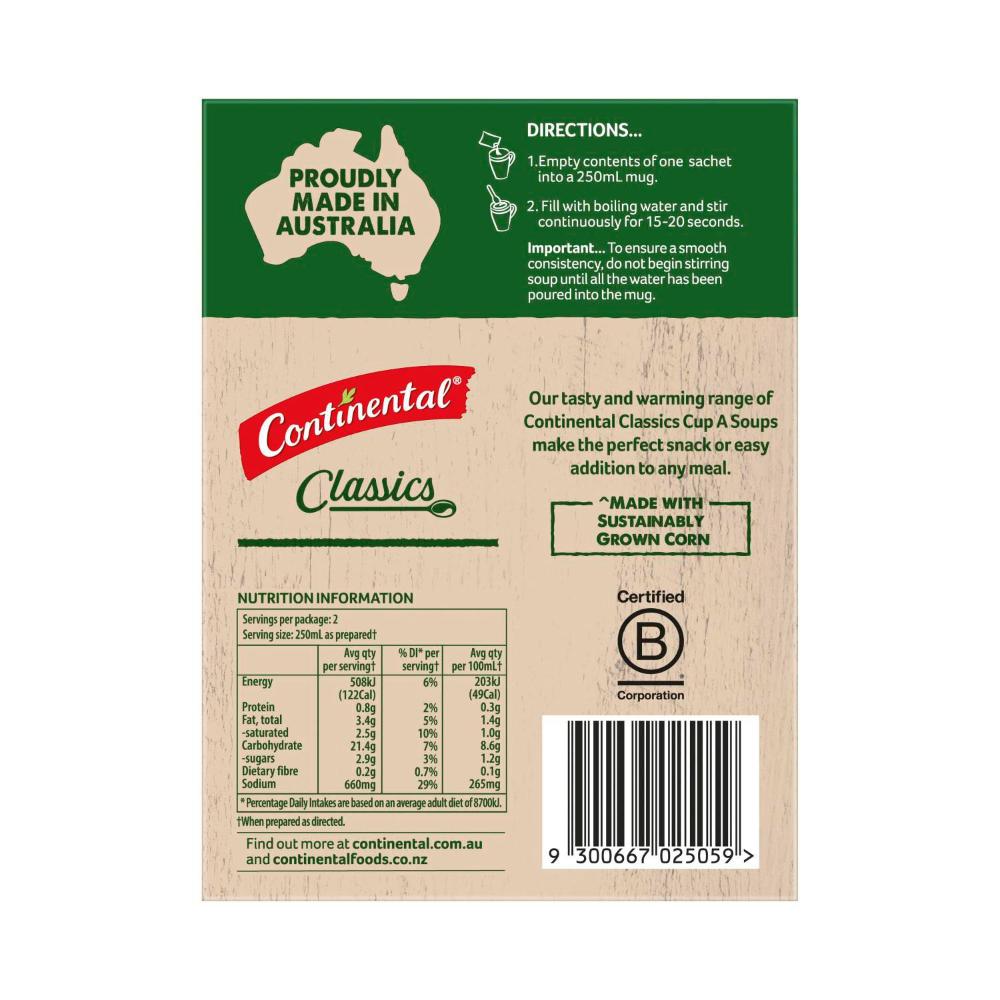 Continental Cup A Soup Creamy Chicken & Corn With Croutons Serves 2 | 60g