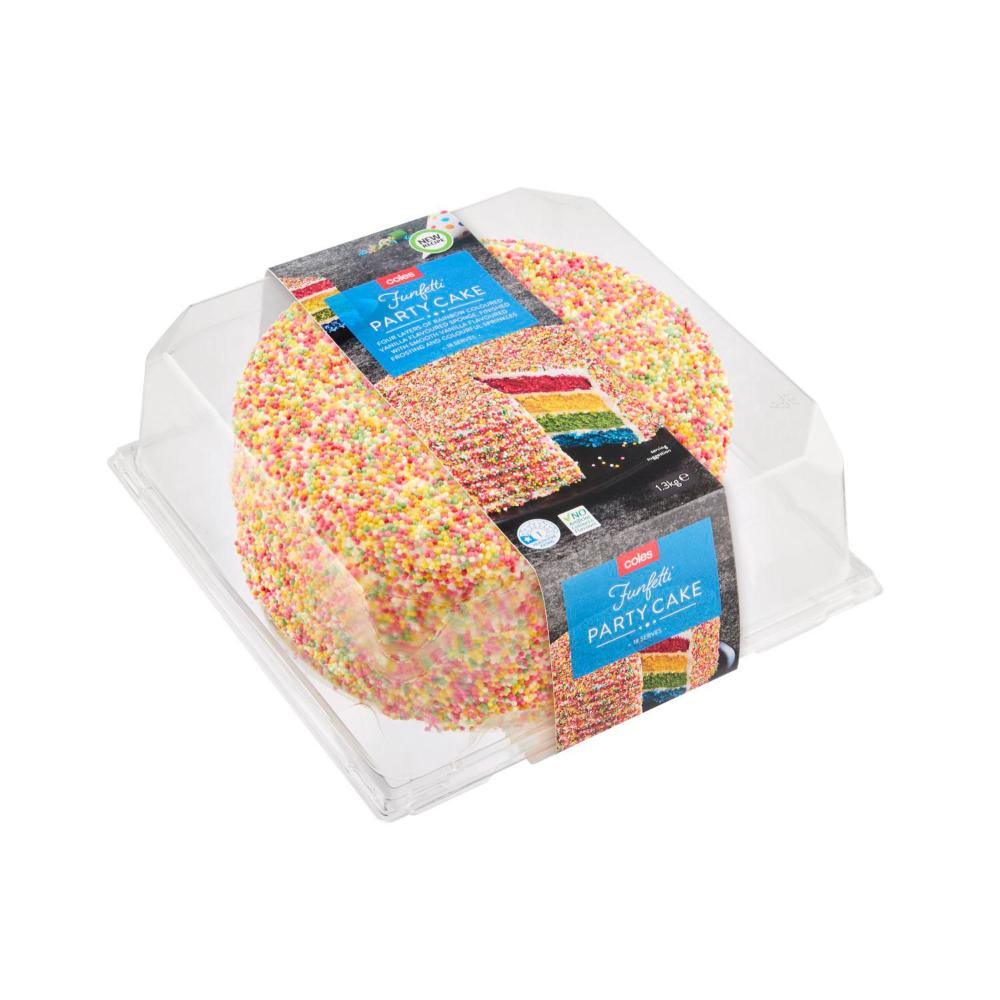 Coles Funfetti Party Cake | 1.3Kg
