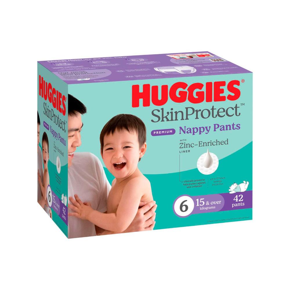 Huggies Skin Protect Nappy Pants Size 6 | 42 Pack