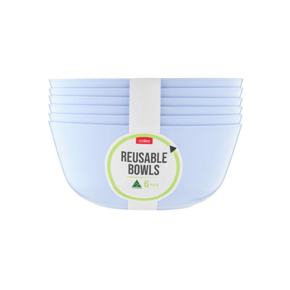Buy Coles Reusable Bowls 6 Pack | Coles