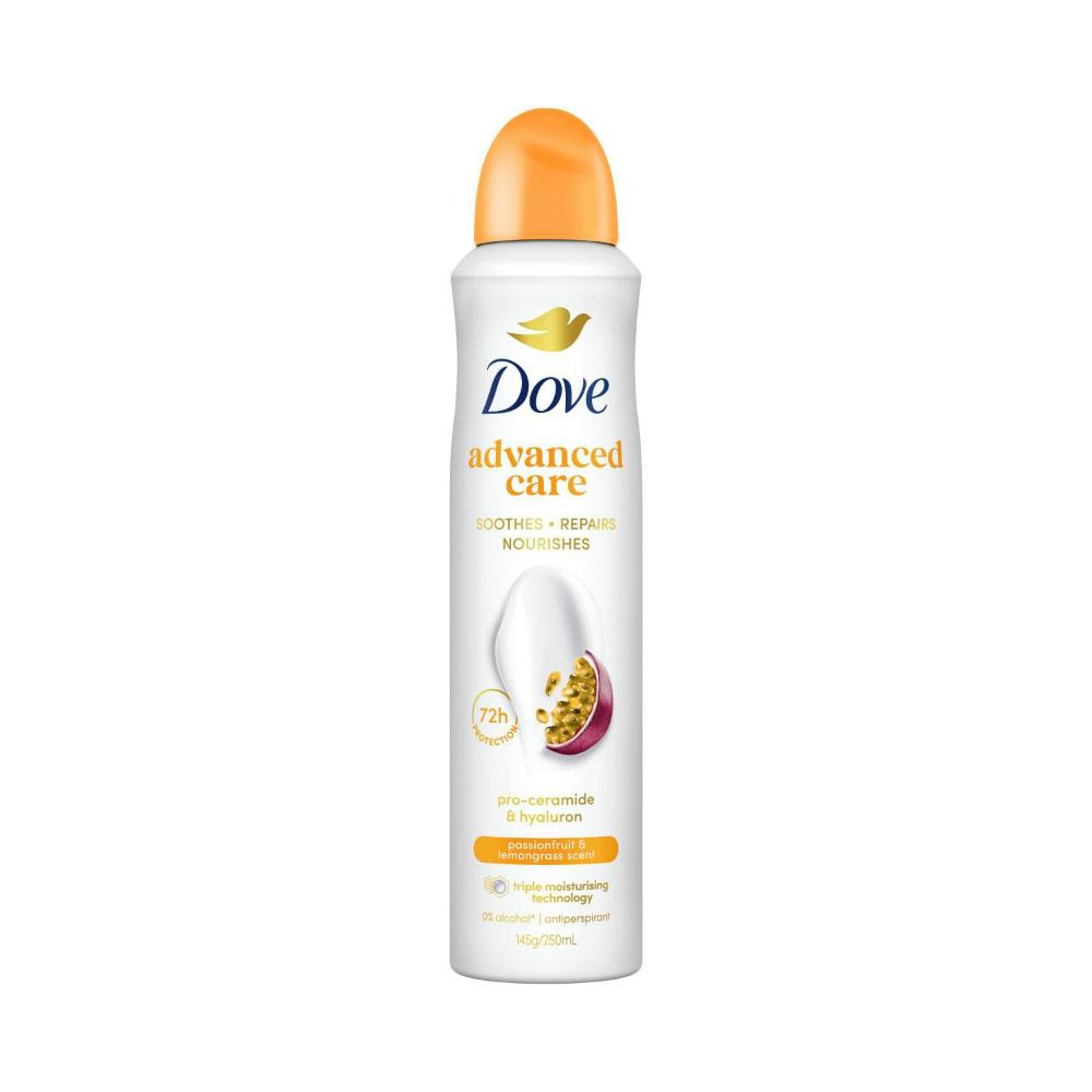 Rexona スプレー 72H/48H-2 Dove 250ml 4セット Buy Dove Women Deodorant 72hr Advanced Aerosol Passionfruit 250mL