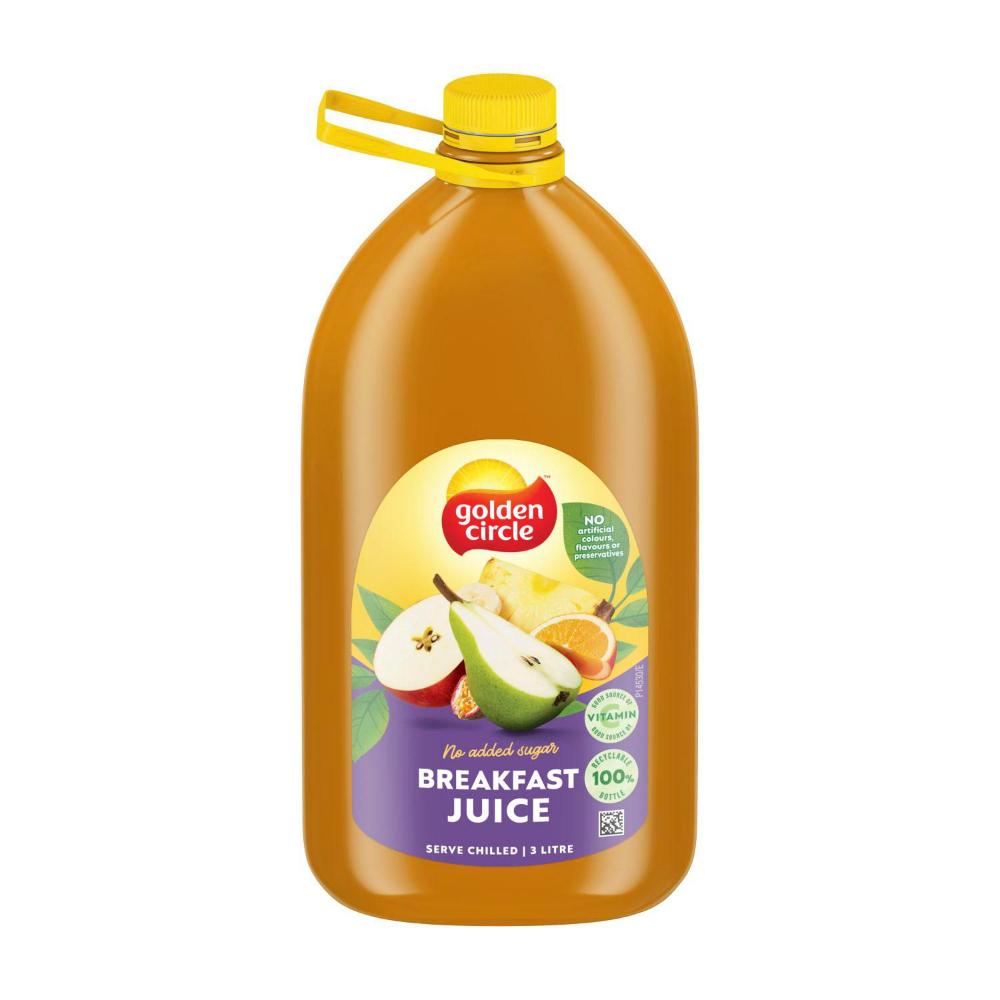 Buy Golden Circle Breakfast Juice No Added Sugar 3L Coles