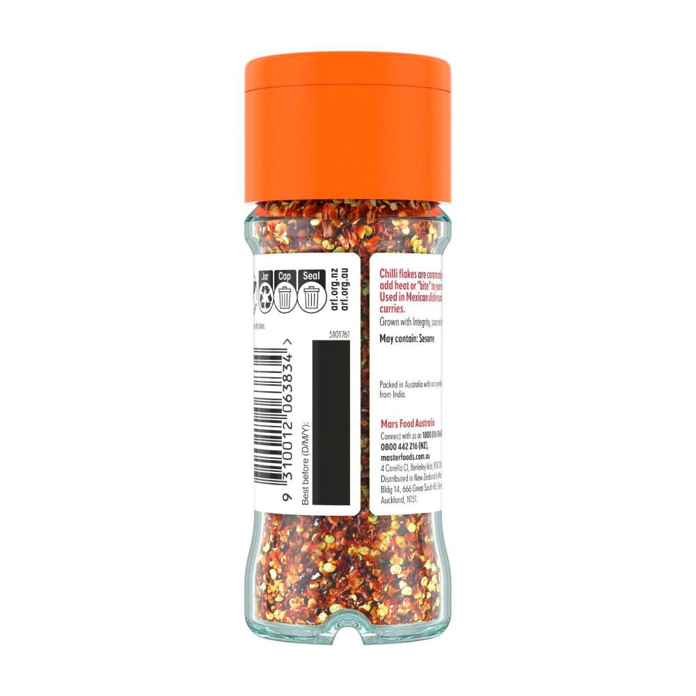 Buy Masterfoods Herbs And Spices Chilli Flakes Jar 22g Coles
