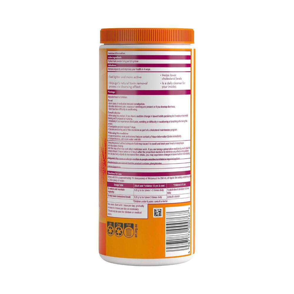 Metamucil 72 Doses Fibre Sup Smooth Orange | 425g