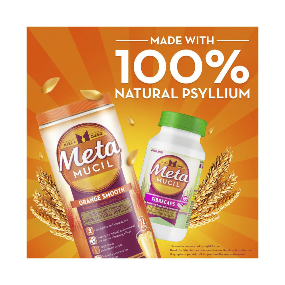 Metamucil 72 Doses Fibre Sup Smooth Orange | 425g